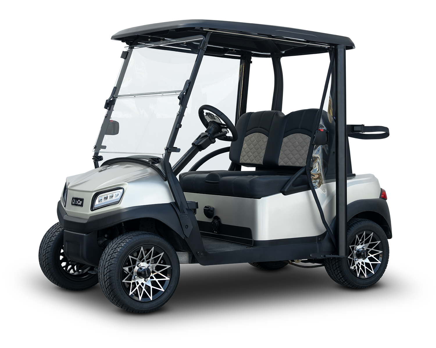 TopHat enclosure installed on a Club Car golf cart